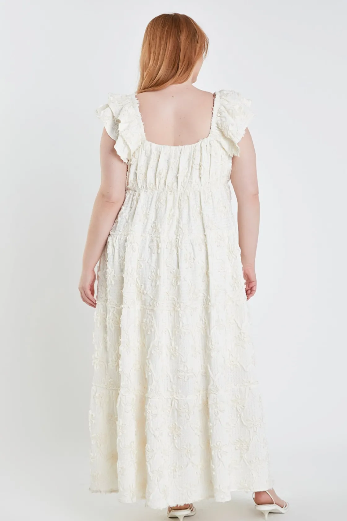 english_factory__ribbon_e_2-2.webp ENGLISH FACTORY Boho Dresses | Tops*- Ribbon Embroidered Maxi Dress IVORY