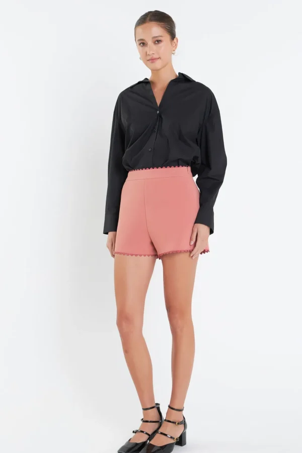 ENGLISH FACTORY Matching Sets | Shorts & Skorts*- Rickrack Edge Short