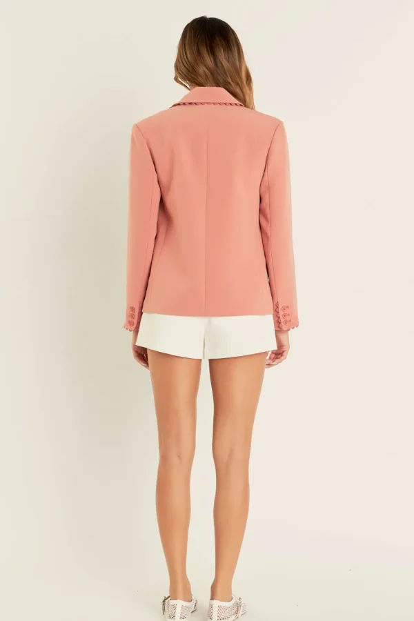 ENGLISH FACTORY Matching Sets | Blazers*- Rickrack Edge Blazer