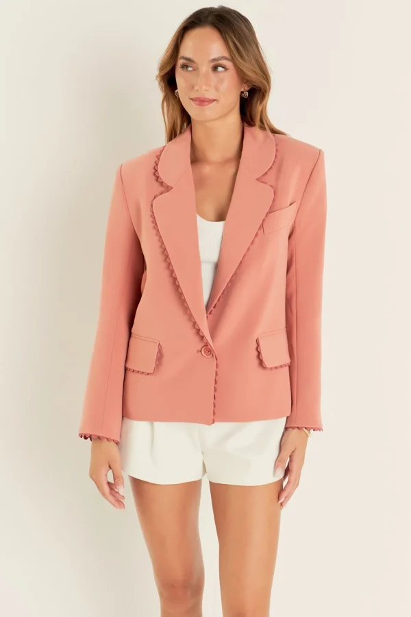 ENGLISH FACTORY Matching Sets | Blazers*- Rickrack Edge Blazer