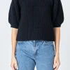 ENGLISH FACTORY Sweaters & Knits | Tops*- Round-neck Short Sleeve Knit Sweater