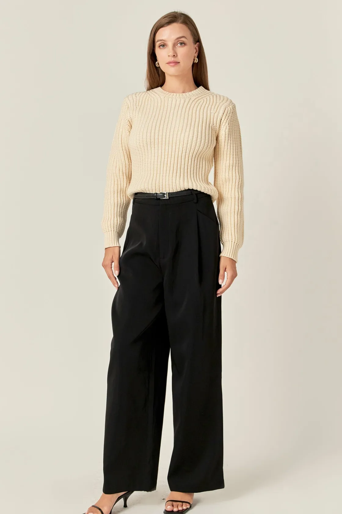 english_factory__roundnec_1.webp ENGLISH FACTORY Sweaters & Knits | Tops*- Round-neck Knit Sweater