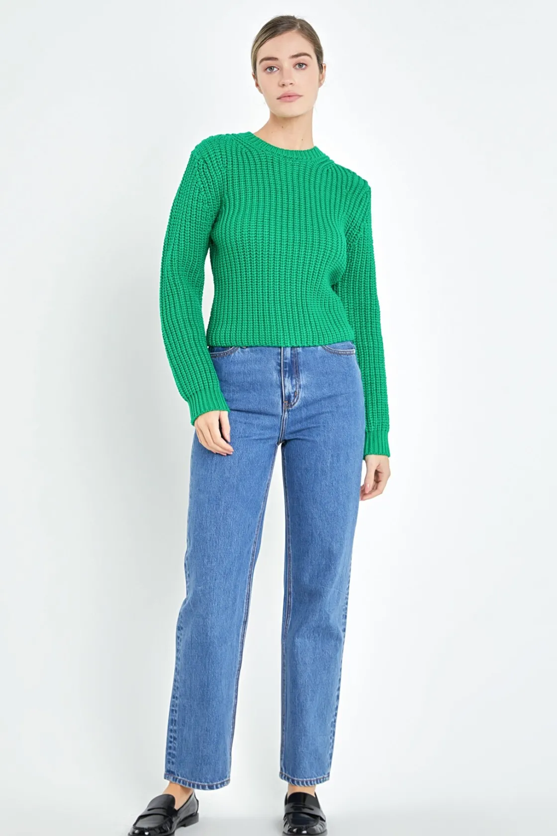 english_factory__roundnec_10.webp ENGLISH FACTORY Sweaters & Knits | Tops*- Round-neck Knit Sweater