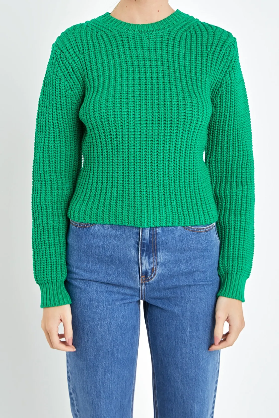 english_factory__roundnec_11.webp ENGLISH FACTORY Sweaters & Knits | Tops*- Round-neck Knit Sweater