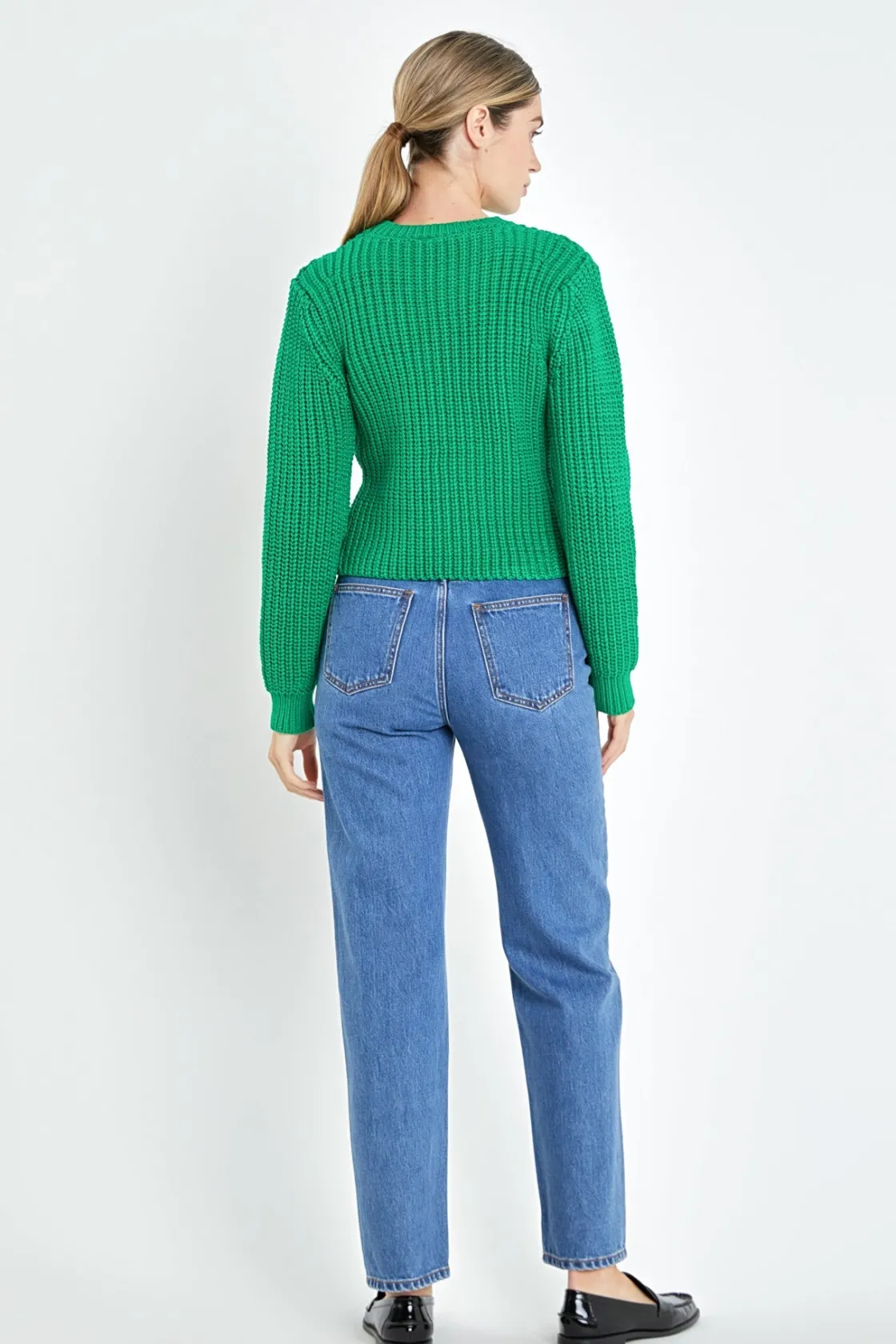 english_factory__roundnec_13.webp ENGLISH FACTORY Sweaters & Knits | Tops*- Round-neck Knit Sweater