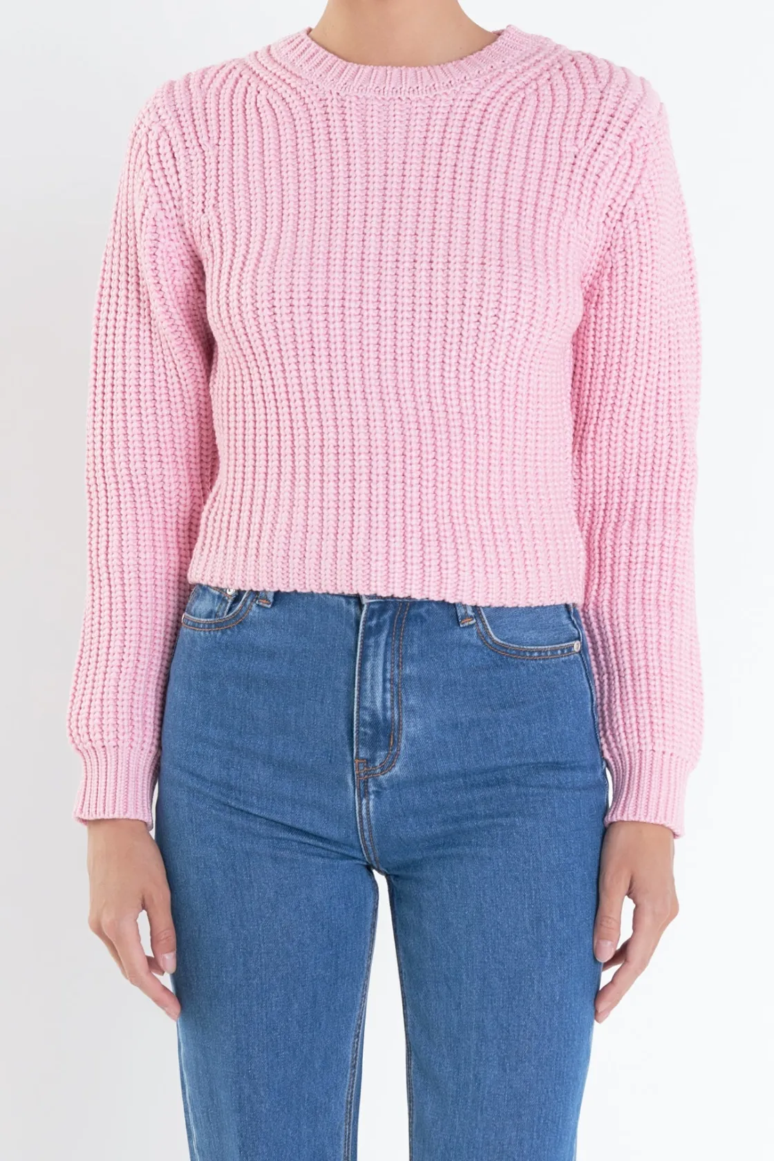 english_factory__roundnec_15.webp ENGLISH FACTORY Sweaters & Knits | Tops*- Round-neck Knit Sweater
