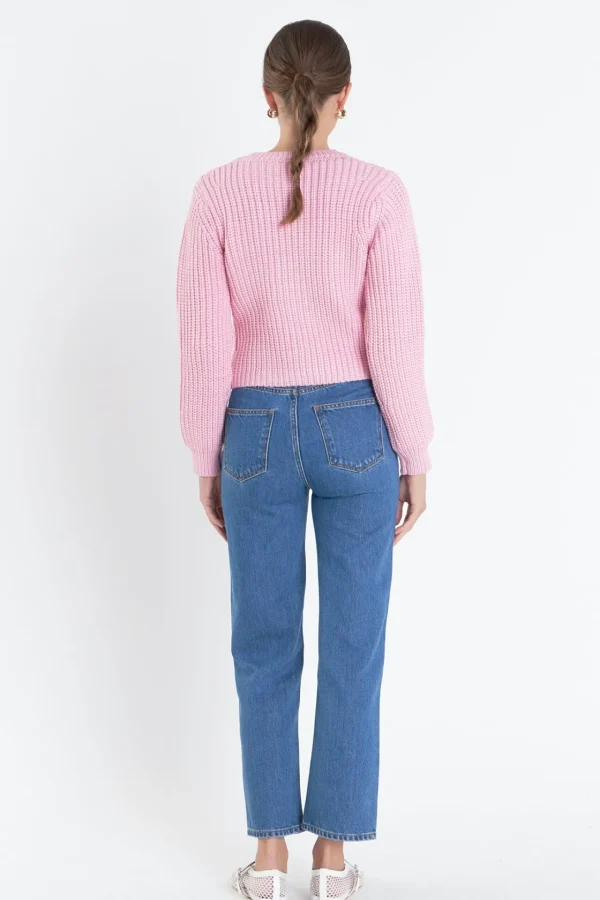 ENGLISH FACTORY Sweaters & Knits | Tops*- Round-neck Knit Sweater