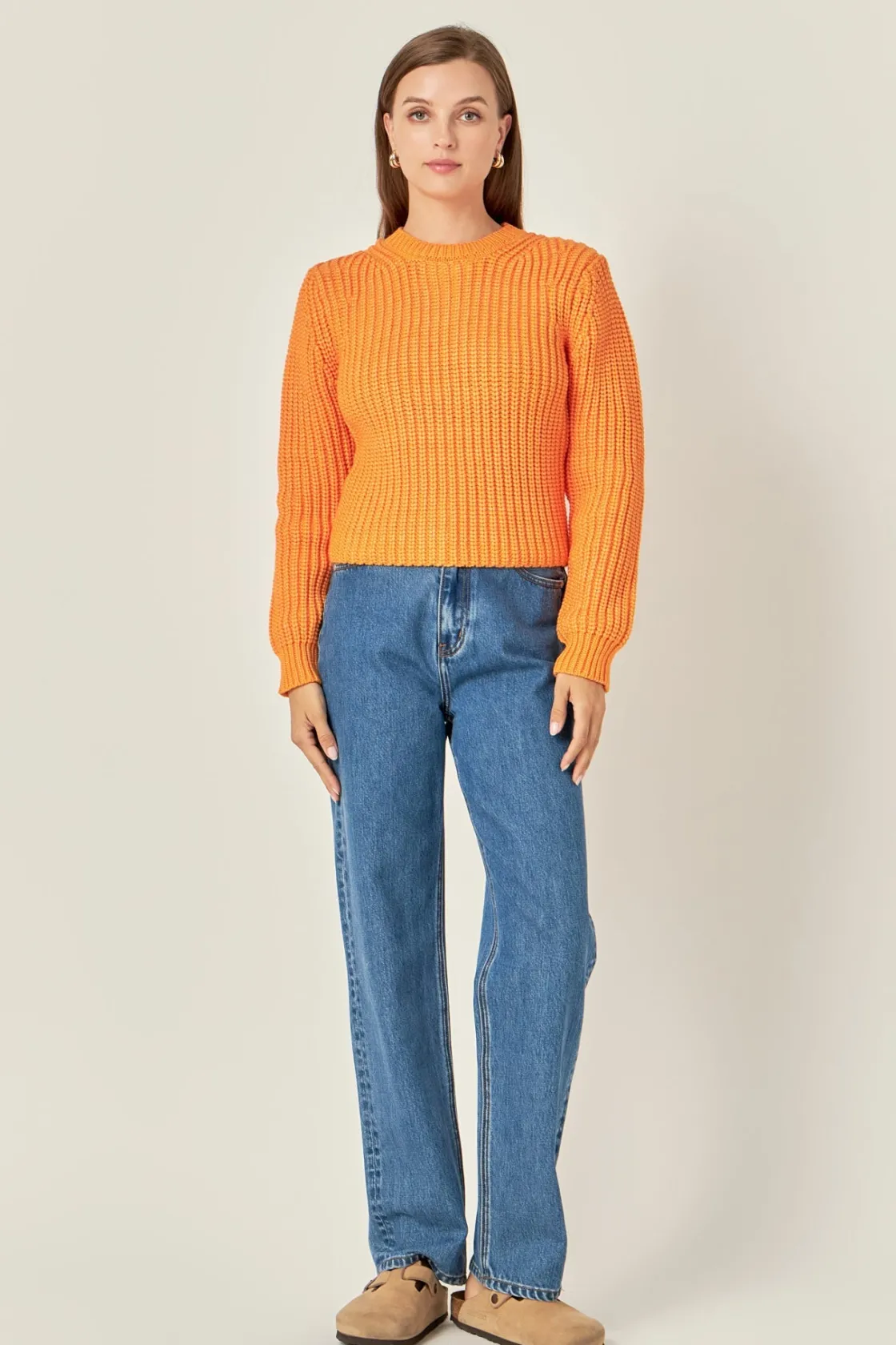 english_factory__roundnec_19.webp ENGLISH FACTORY Sweaters & Knits | Tops*- Round-neck Knit Sweater