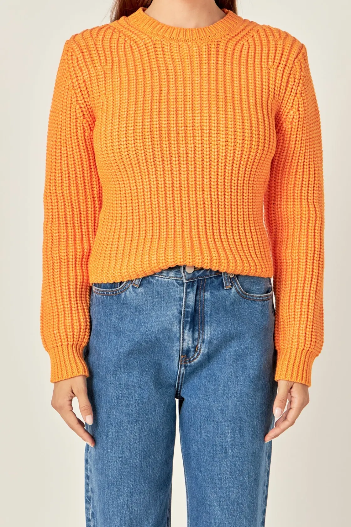 english_factory__roundnec_20.webp ENGLISH FACTORY Sweaters & Knits | Tops*- Round-neck Knit Sweater