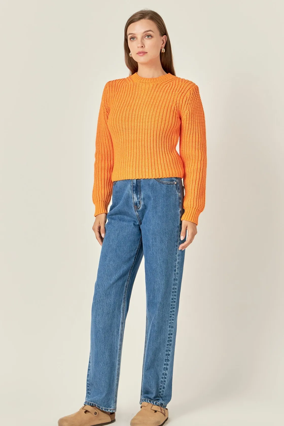 english_factory__roundnec_21.webp ENGLISH FACTORY Sweaters & Knits | Tops*- Round-neck Knit Sweater
