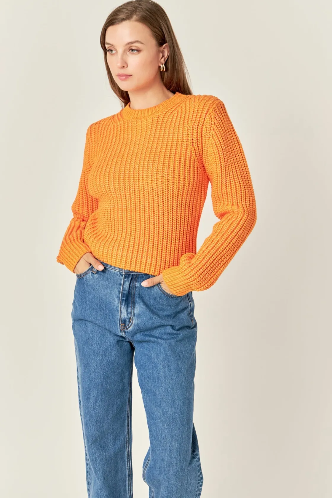 english_factory__roundnec_23.webp ENGLISH FACTORY Sweaters & Knits | Tops*- Round-neck Knit Sweater