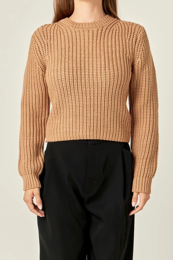 ENGLISH FACTORY Sweaters & Knits | Tops*- Round-neck Knit Sweater