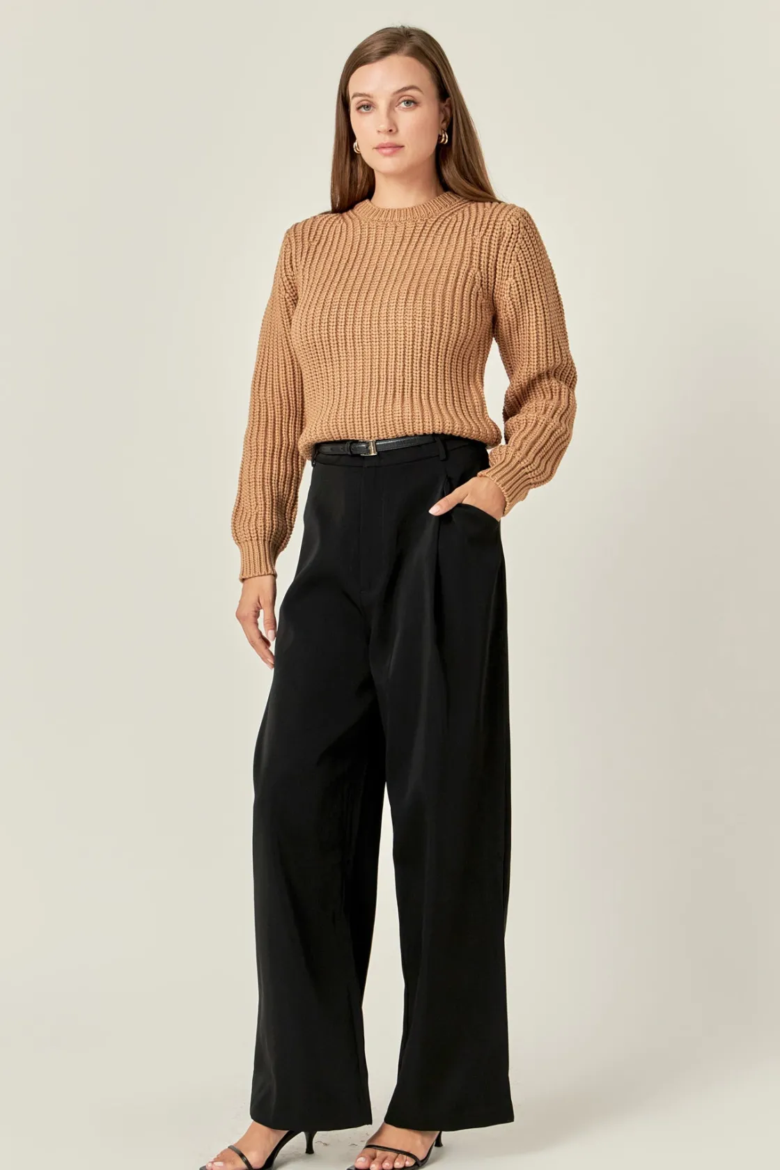 english_factory__roundnec_6.webp ENGLISH FACTORY Sweaters & Knits | Tops*- Round-neck Knit Sweater