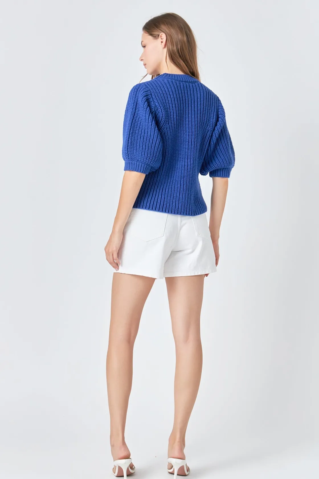 english_factory__roundnec_7-1.webp ENGLISH FACTORY Sweaters & Knits | Tops*- Round-neck Short Sleeve Knit Sweater