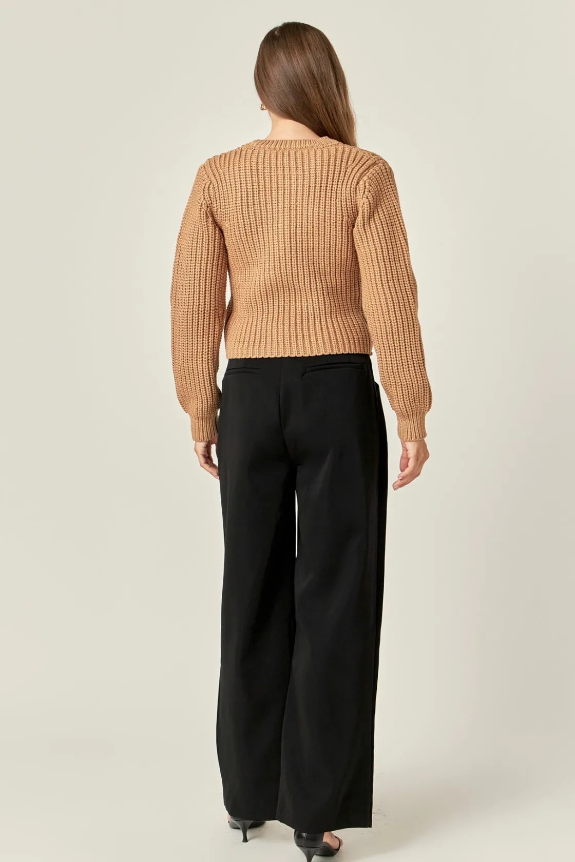 english_factory__roundnec_7.webp ENGLISH FACTORY Sweaters & Knits | Tops*- Round-neck Knit Sweater