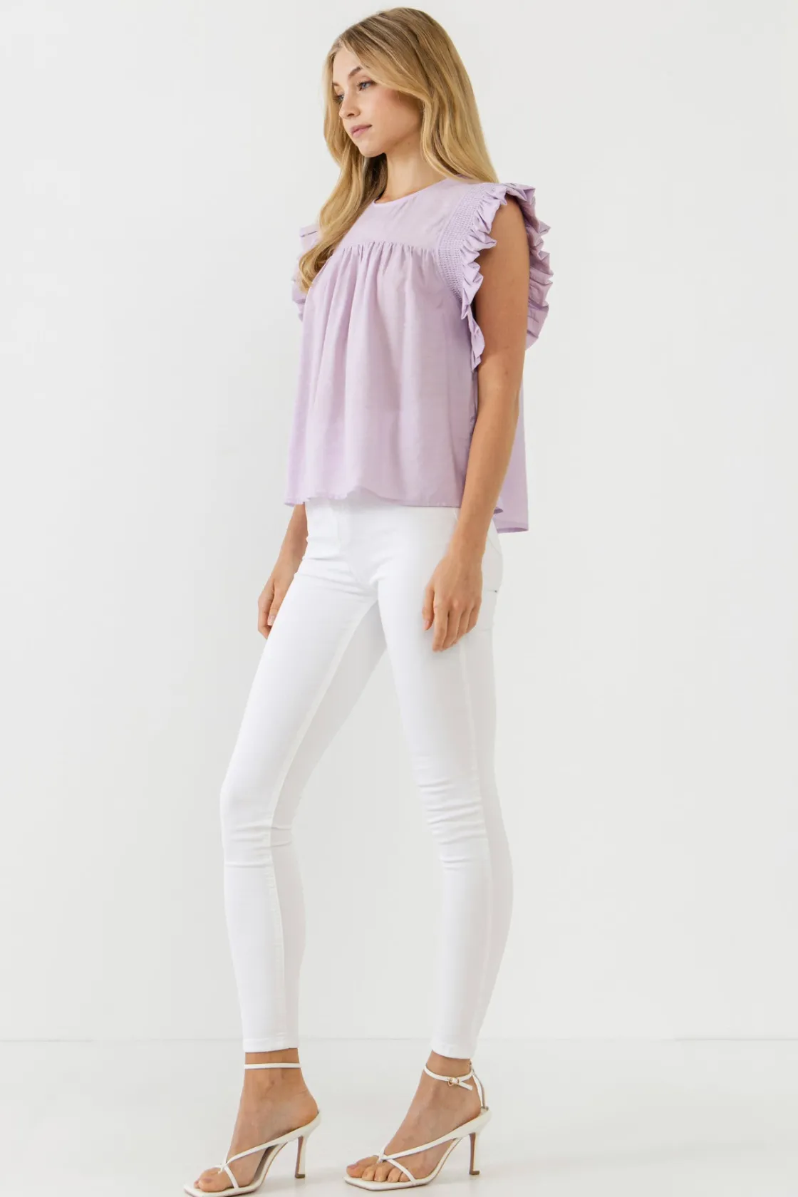 english_factory__ruffle_d_11.webp ENGLISH FACTORY Tops*- Ruffle Detail Top
