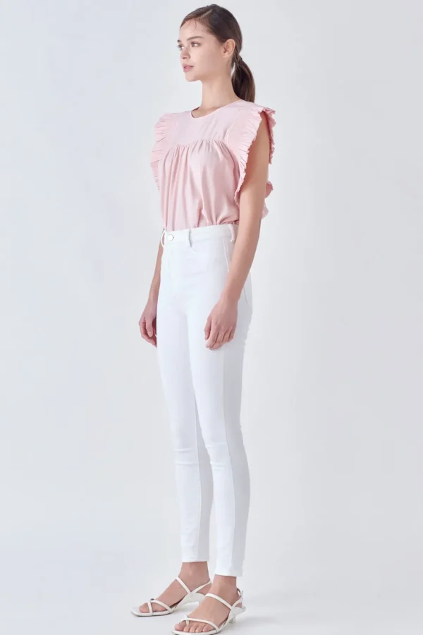 ENGLISH FACTORY Tops*- Ruffle Detail Top