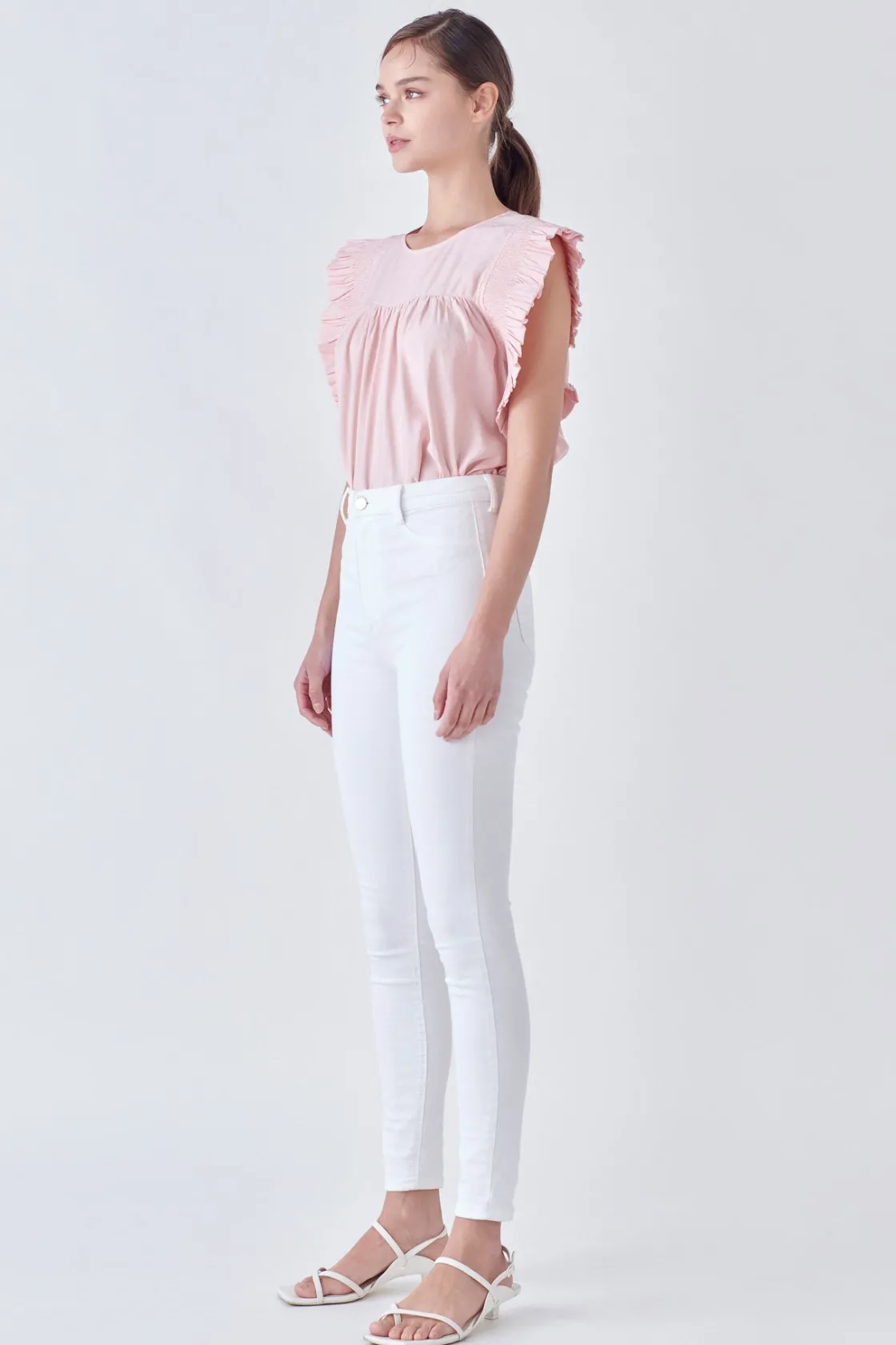 english_factory__ruffle_d_6.webp ENGLISH FACTORY Tops*- Ruffle Detail Top