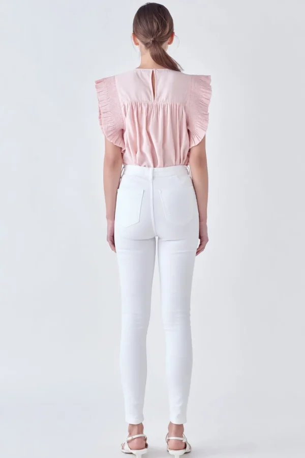 ENGLISH FACTORY Tops*- Ruffle Detail Top