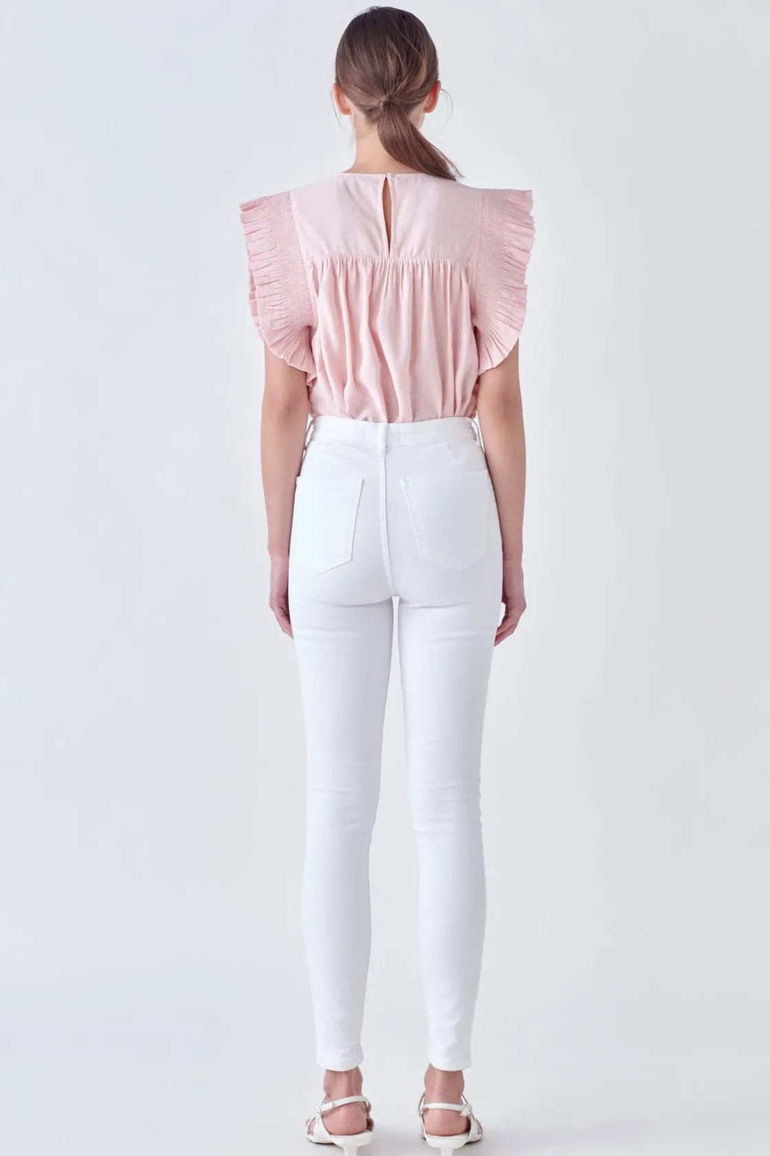 english_factory__ruffle_d_7.webp ENGLISH FACTORY Tops*- Ruffle Detail Top