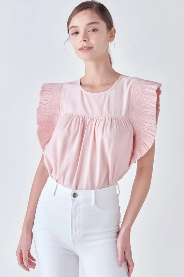 ENGLISH FACTORY Tops*- Ruffle Detail Top