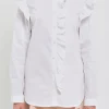 ENGLISH FACTORY Shirts & Blouses*- Ruffled Boxy Shirt WHITE