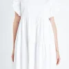 ENGLISH FACTORY White Dresses | Tops*- Ruffled Dress with Smocking Detail