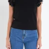 ENGLISH FACTORY Tops*- Ruffled Organza T-shirt