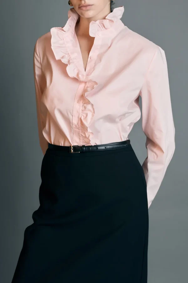 ENGLISH FACTORY Shirts & Blouses*- Ruffled Shirt BABYPINK