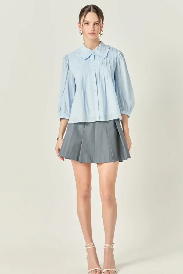 ENGLISH FACTORY Shirts & Blouses | Tops*- Ruffled Collar Blouse