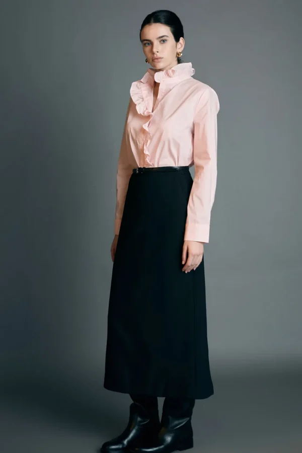 ENGLISH FACTORY Shirts & Blouses*- Ruffled Shirt BABYPINK