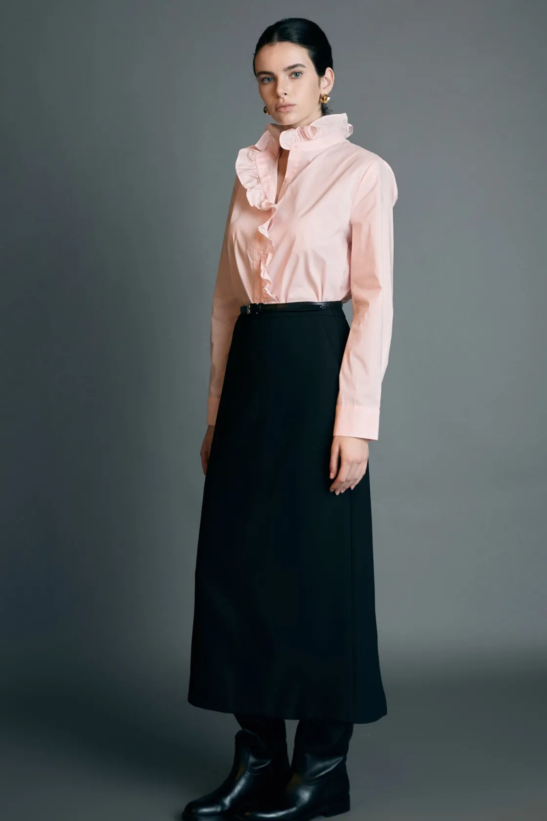 english_factory__ruffled__1-9.webp ENGLISH FACTORY Shirts & Blouses*- Ruffled Shirt BABYPINK