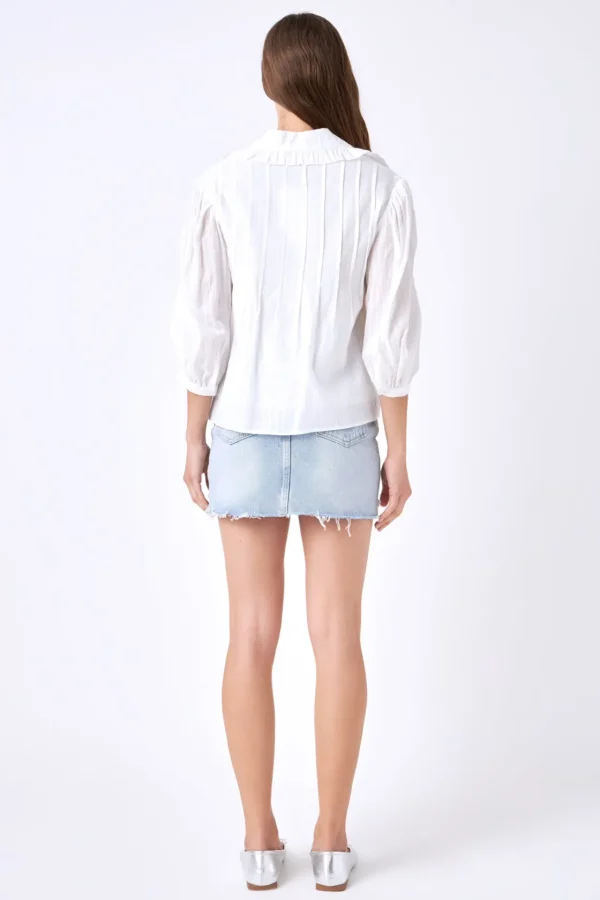 ENGLISH FACTORY Shirts & Blouses | Tops*- Ruffled Collar Blouse