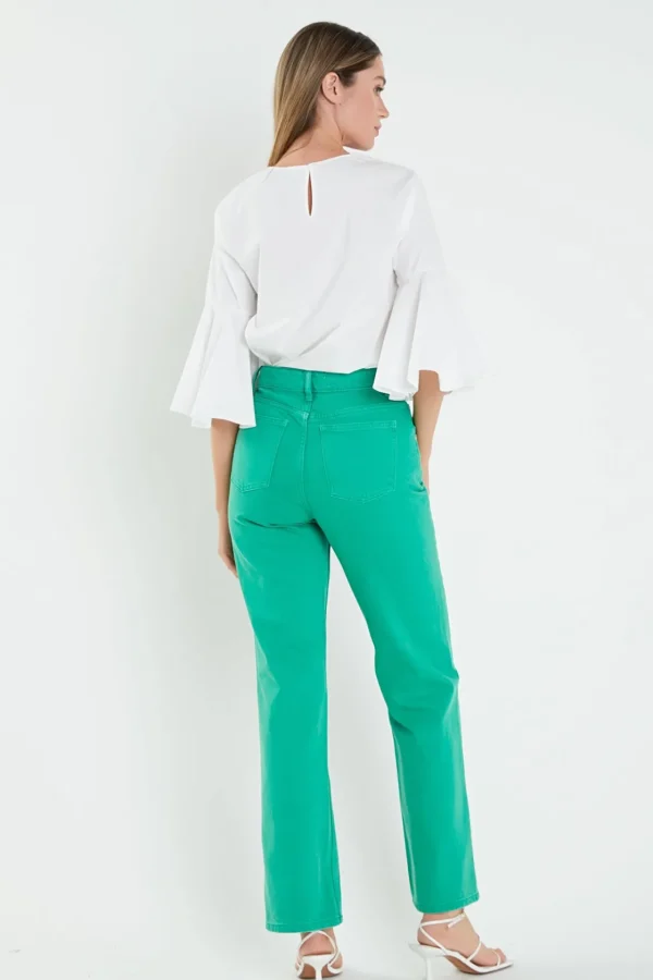 ENGLISH FACTORY Tops*- Ruffled Cotton Blend Top