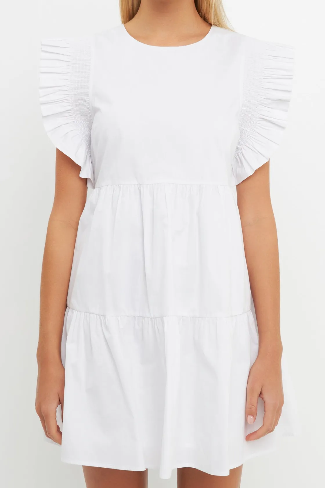 english_factory__ruffled__20.webp ENGLISH FACTORY Tops*- Ruffled Babydoll Mini Dress