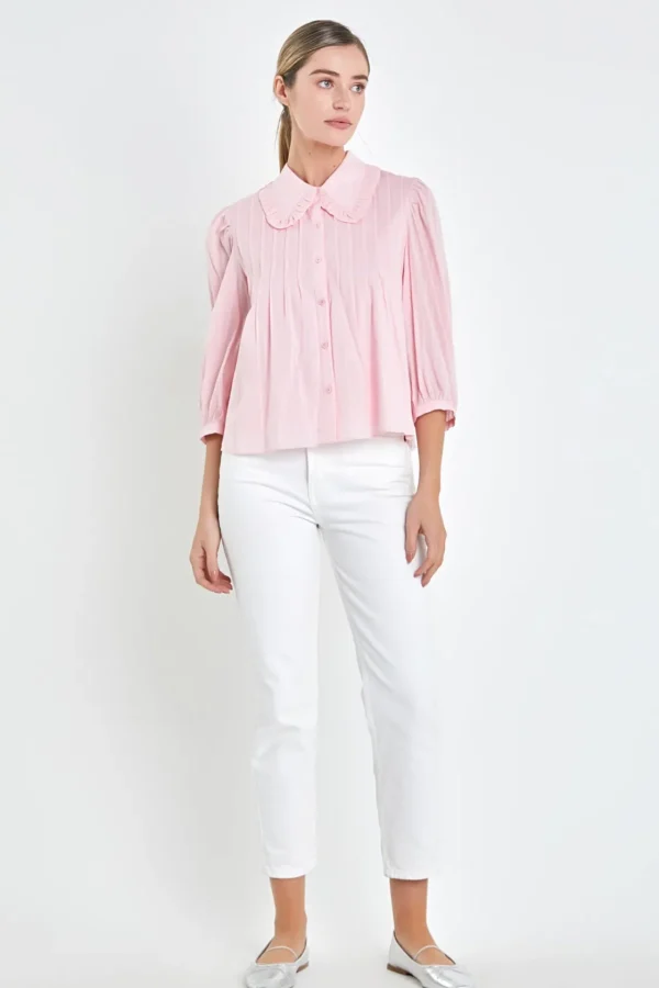 ENGLISH FACTORY Shirts & Blouses | Tops*- Ruffled Collar Blouse