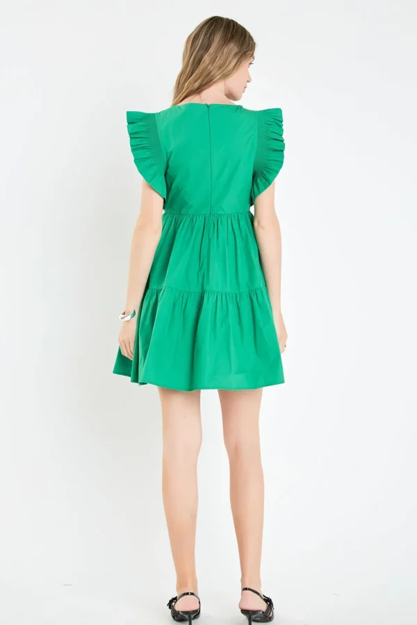 ENGLISH FACTORY White Dresses | Tops*- Ruffled Dress with Smocking Detail
