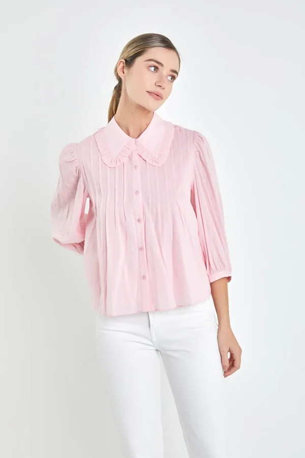 ENGLISH FACTORY Shirts & Blouses | Tops*- Ruffled Collar Blouse