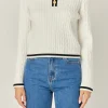 ENGLISH FACTORY Tops*- Sailor Stripe Knit OFFWHITE