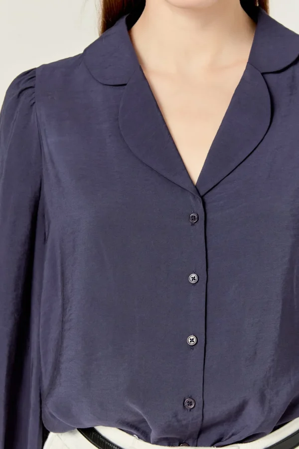 ENGLISH FACTORY Tops*- Scallop Collared Dress Shirt