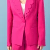 ENGLISH FACTORY Matching Sets | Blazers*- Scallop Detailed Single Button Jacket FUCHSIA