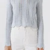 ENGLISH FACTORY Sweaters & Knits*- Scallop Contrast Trimmed Knit Sweater