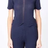 ENGLISH FACTORY Sweaters & Knits | Matching Sets*- Scallop Detail Crochet Knit Top