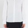 ENGLISH FACTORY Shirts & Blouses*- Scallop Trimmed Shirit Blouse WHITE