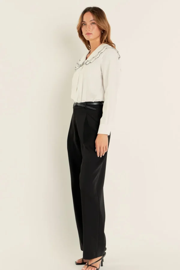 ENGLISH FACTORY Shirts & Blouses*- Scallop Embroidery Blouse WHITE
