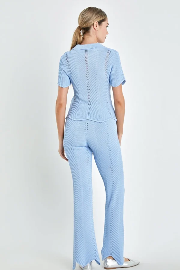 ENGLISH FACTORY Sweaters & Knits | Matching Sets*- Scallop Detail Crochet Knit Top