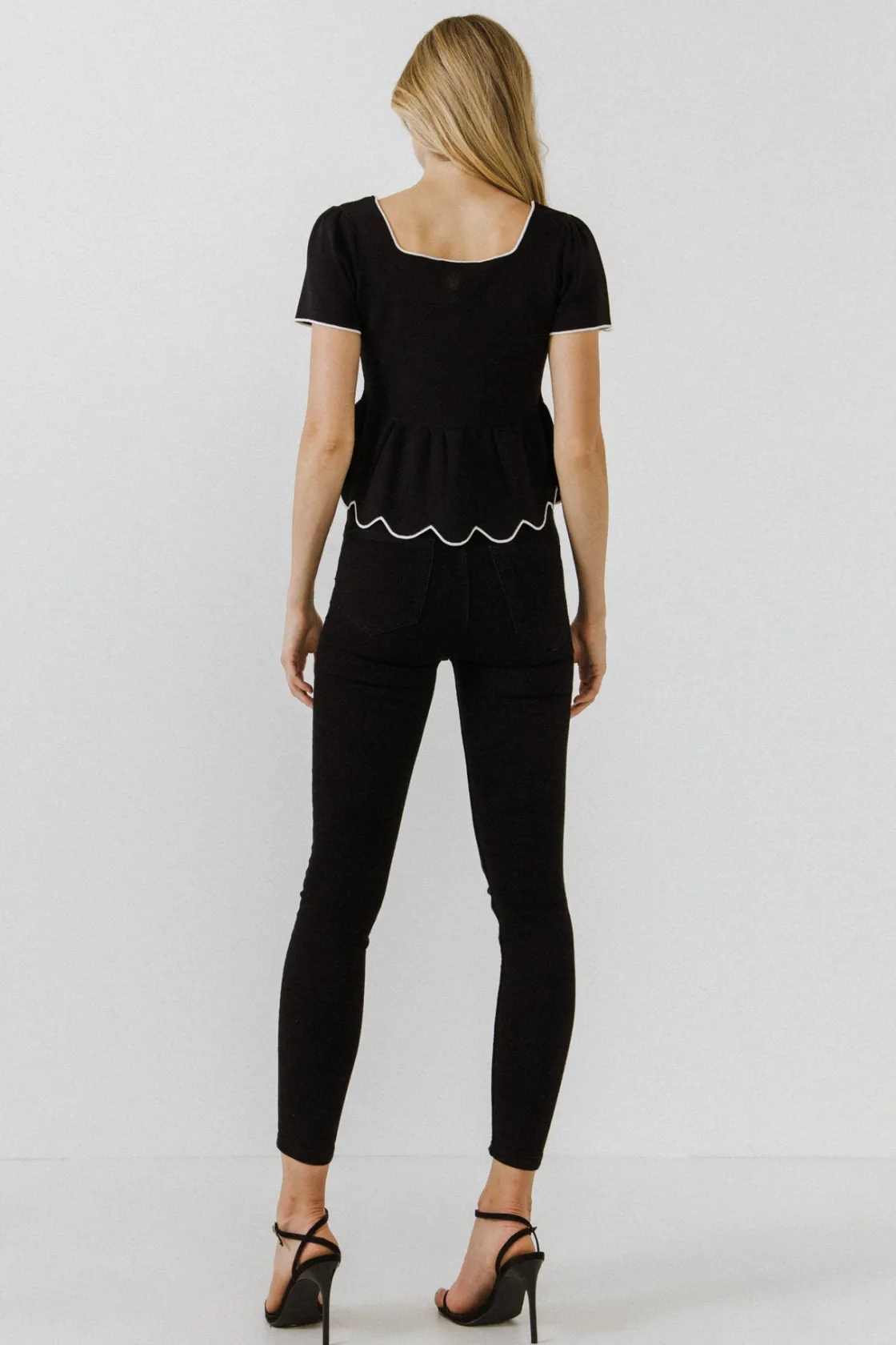 english_factory__scallop__2-14.webp ENGLISH FACTORY Sweaters & Knits*- Scallop Edge Square Neckline Sweater BLACK