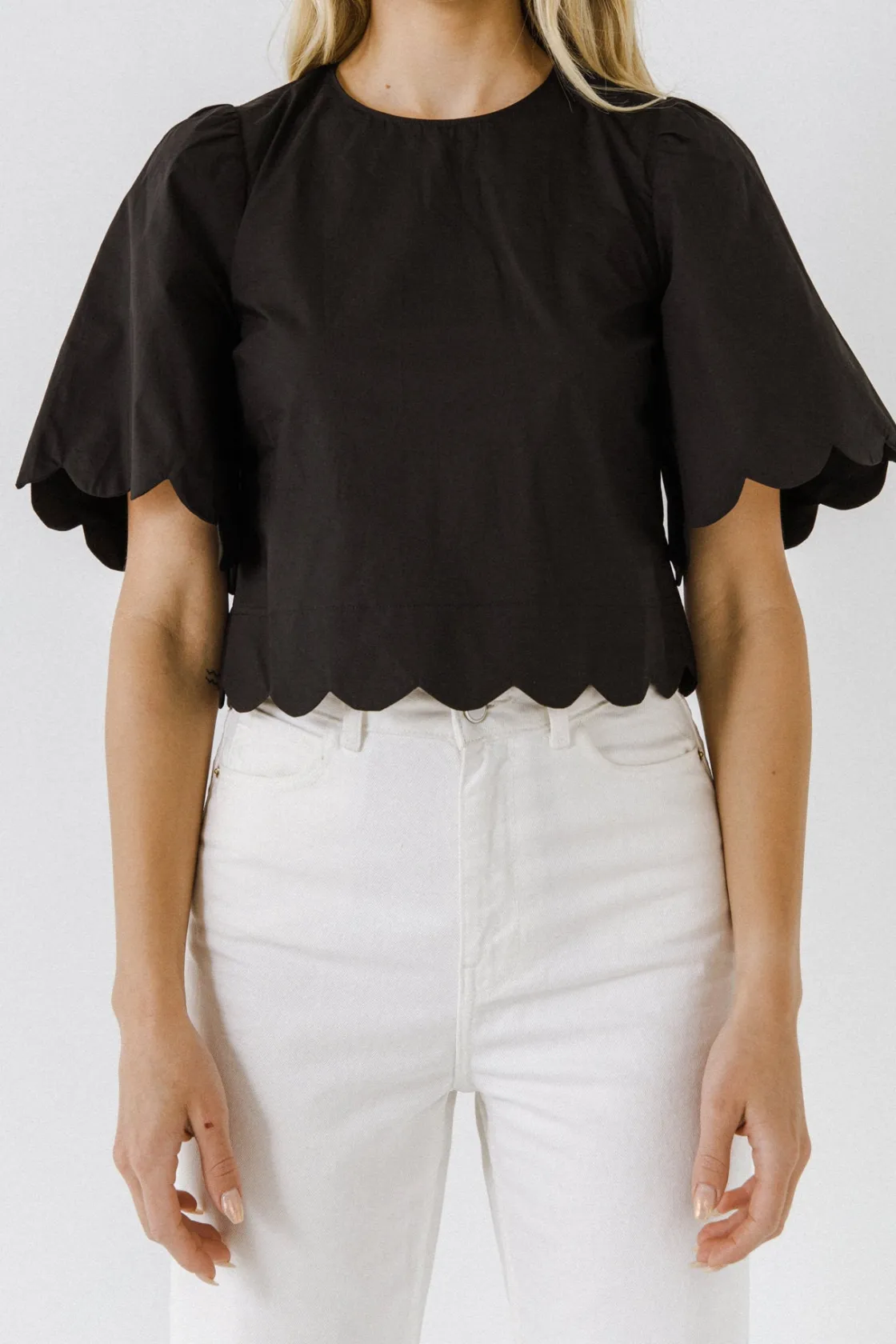 english_factory__scallop__5-1.webp ENGLISH FACTORY Tops*- Scallop Edge Top