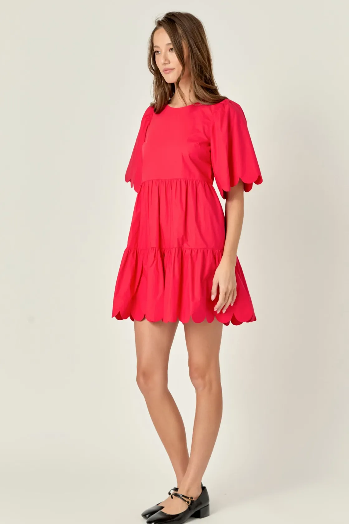 english_factory__scallop__6-6.webp ENGLISH FACTORY White Dresses | Tops*- Scallop Detail Tiered Mini Dress