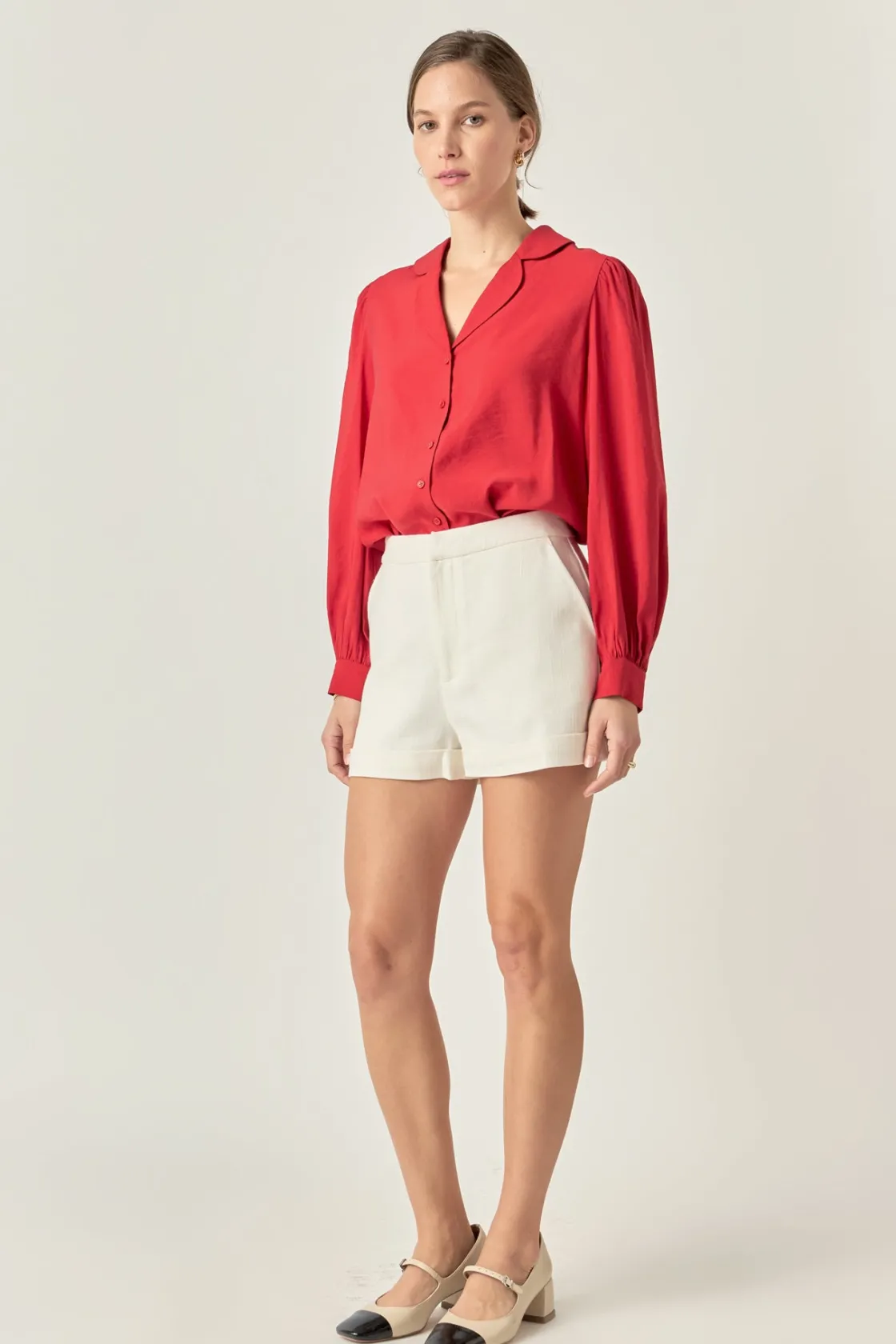 english_factory__scallop__6.webp ENGLISH FACTORY Tops*- Scallop Collared Dress Shirt